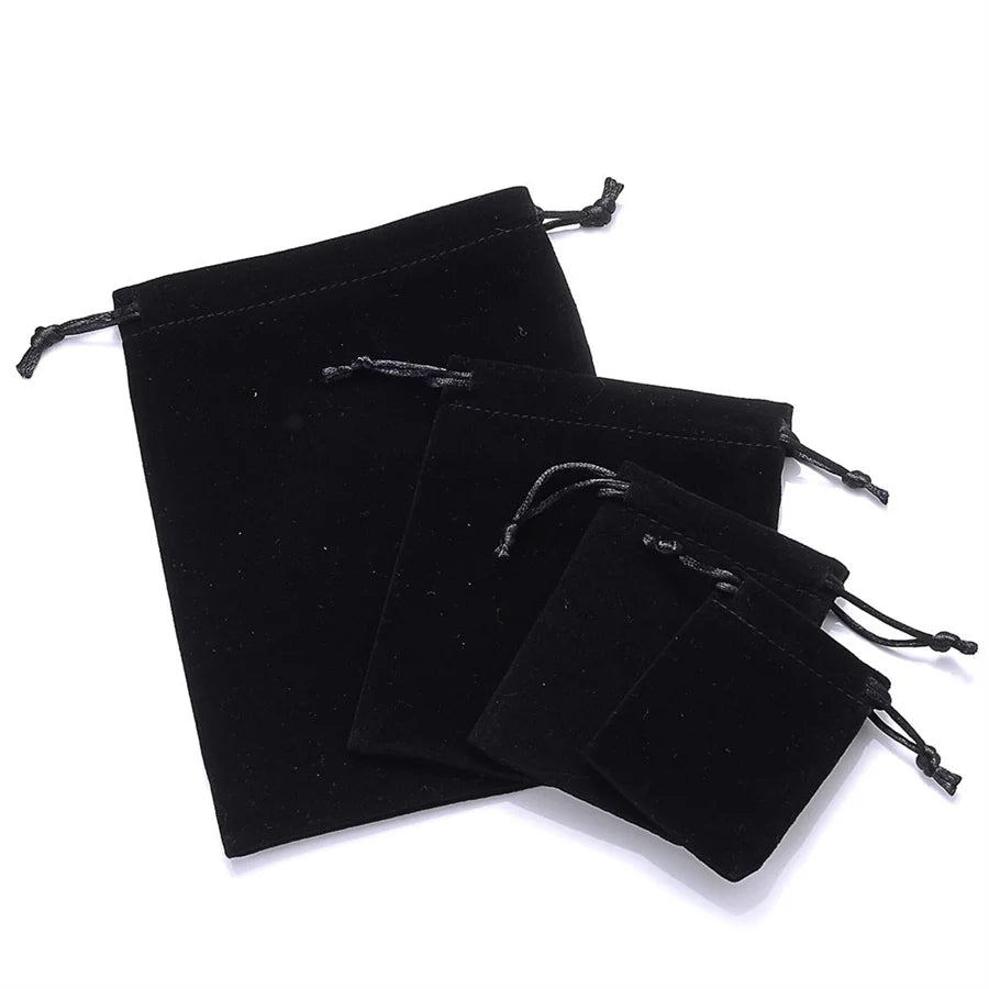 10Pcs/Lot Drawstring Velvet Sachet 5x7/7x9/10x12/13x18cm Pouches Small Size Jewelry Gift Display Packing Bags Can Customized