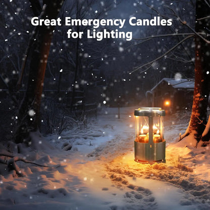 6-20PCS Beeswax Candles Emergency Candles Smokeless Handmade Pillar Candles Wax Candles for UCO Camping Outdoor Emergency