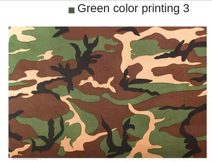 Camouflage Fabric By The Meter for Clothing Coats Pants Sewing Printed Outdoor Cloth Medium-thick Summer Diy Textile Blue-green