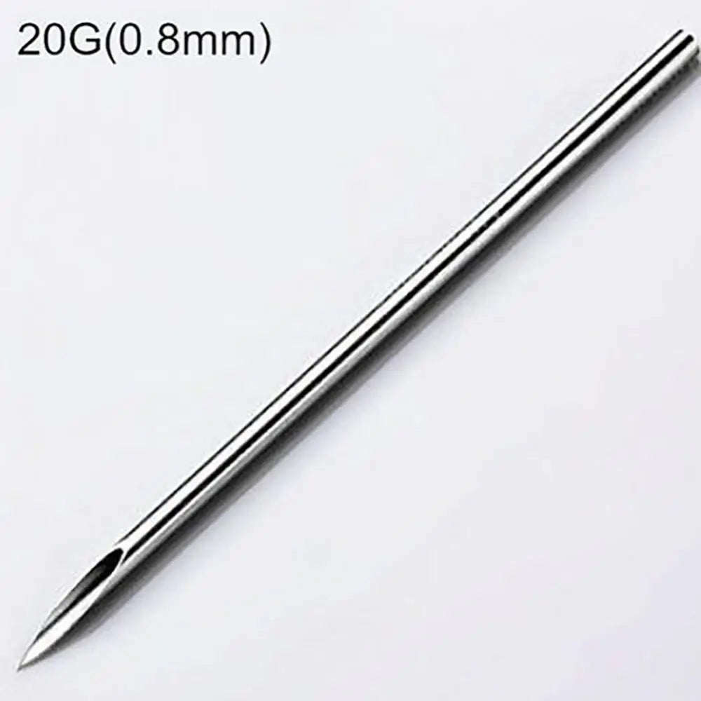 10Pcs 12/14/16/18/20G Surgicals Steel Disposable Piercing Needles for Navel Nose