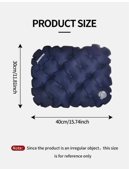 40x30cm Air Cushion Pillows Outdoor Camping Sleep Cushion Folding Inflatable Pillows Chair Cushion Seat Pads With Storage Bag