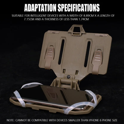 Tactics Cell Phone Holder Admin Pouch Map Navigation Pouch Molle Hunting Vest Chest Accessories Fold Smartphone Pouch