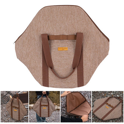 Camping Cast Iron Pot Bag Carrier Portable Barbecue Tray Frying Pan Organizer Large-capacity Protection Picnic Camping Supplies