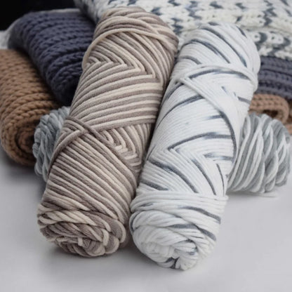 100g/pcs Chunky Yarn Wool Blends for Hand Knitting Handmade DIY Woven Scarf Thread Valentine's Cotton Gift Scarf Sweater Hats