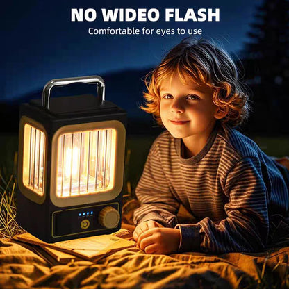 LED Rechargeable Flashlight Camping Lantern 5 Modes Super Bright Portable Hanging Tent Lamp Waterproof Hiking Fishing Outdoor