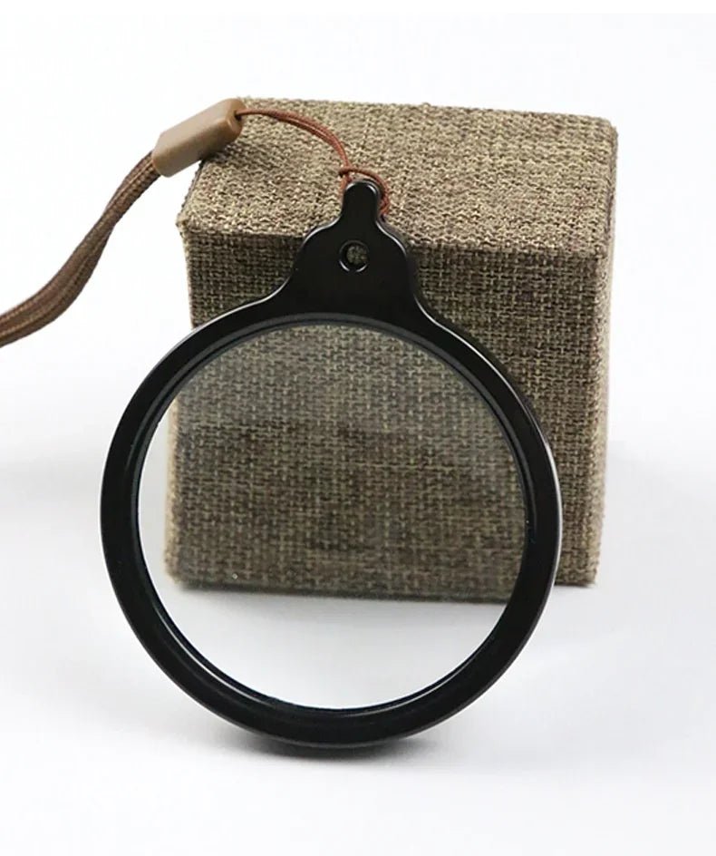 Hands-Free Hanging Magnifier for Reading Portable Chest-Mounted Design with Strap, Ideal for Seniors & Students