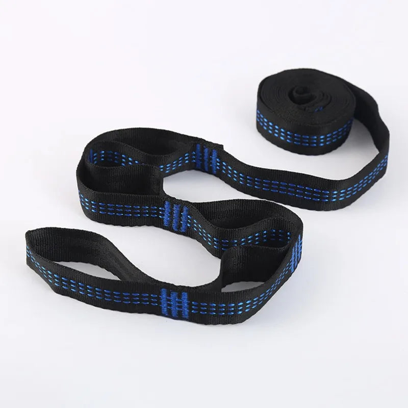 2Pcs High Bearing Capacity Hammock Straps 600lbs Breaking Strength Polyester Hammock Belt Rope 5 Ring Correias De Poliéster