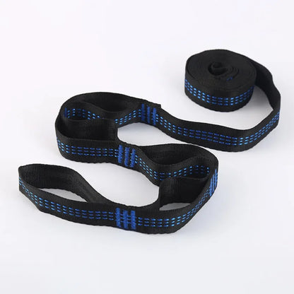 2Pcs High Bearing Capacity Hammock Straps 600lbs Breaking Strength Polyester Hammock Belt Rope 5 Ring Correias De Poliéster