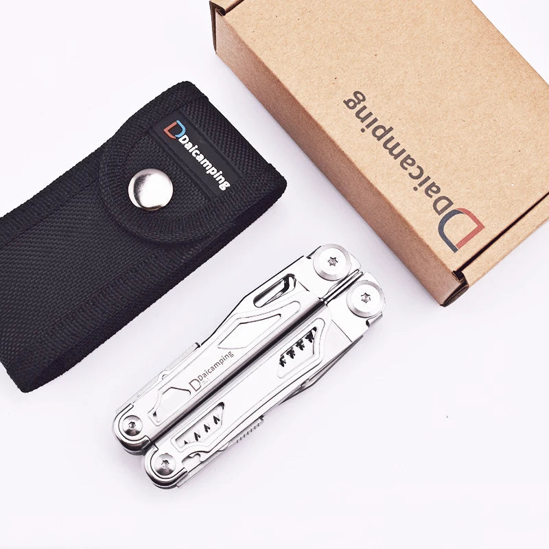 Daicamping DL12 EDC Multi Tools Multifunctional 7CR17MOV Plier Camping Gear Blade Multitools Clip Folding Multi Knife