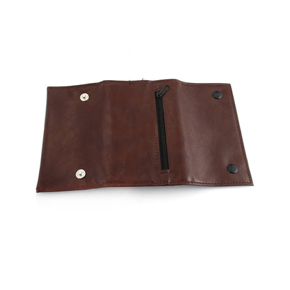 Leather Tobacco Pouch Bag Wallet Bag Tobacco Herb Bag Pouch Case Portable Smoking Pipe Cigarette Rolling Papers Storage Bag