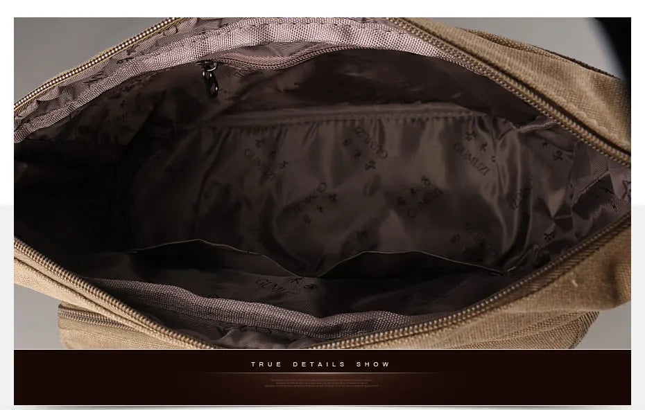 Men Canvas Shoulder Bags Casual Tote Travel Men's Crossbody Bag Luxury Messenger Bags Fashion High Quality Handbag men's sh