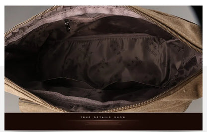 Men Canvas Shoulder Bags Casual Tote Travel Men's Crossbody Bag Luxury Messenger Bags Fashion High Quality Handbag men's sh