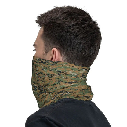Custom Flecktarn Camo Bandana Neck Gaiter Windproof Face Scarf Cover Men Women Woodland Camouflage Headwear Tube Balaclava