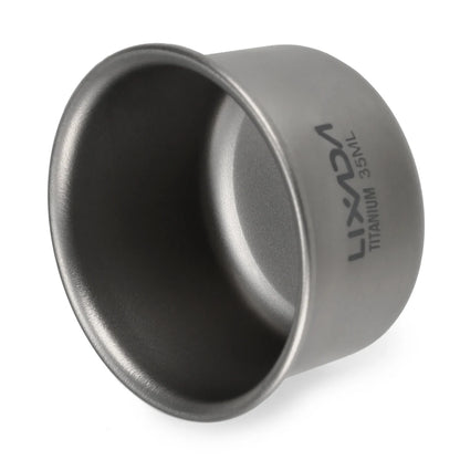 1/3pcs Lixada 35ml Mini Titanium Tea Cup Home Office Outdoor Camping Hiking Coffee Tea Cup Mug 8g