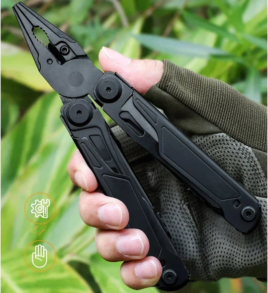 Multitool  18-in-1 EDC Pocket Knife Set with Wire Stripper, Pliers, and Pocket Clip, Gifts for Men, Stainless Steel Scissors