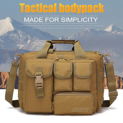 Tactical Messenger Bag Mult-Pockets Military Sling Shoulder Bag Multi-functional MOLLE for Hunting Climbing Cycling