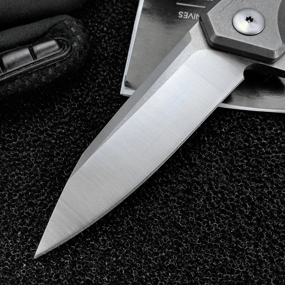 Ball Bearing Flipper Folding Pocket Knife All Steel D2 Steel Blade Camping EDC Self Defense Outdoor Survival Hunting Tools