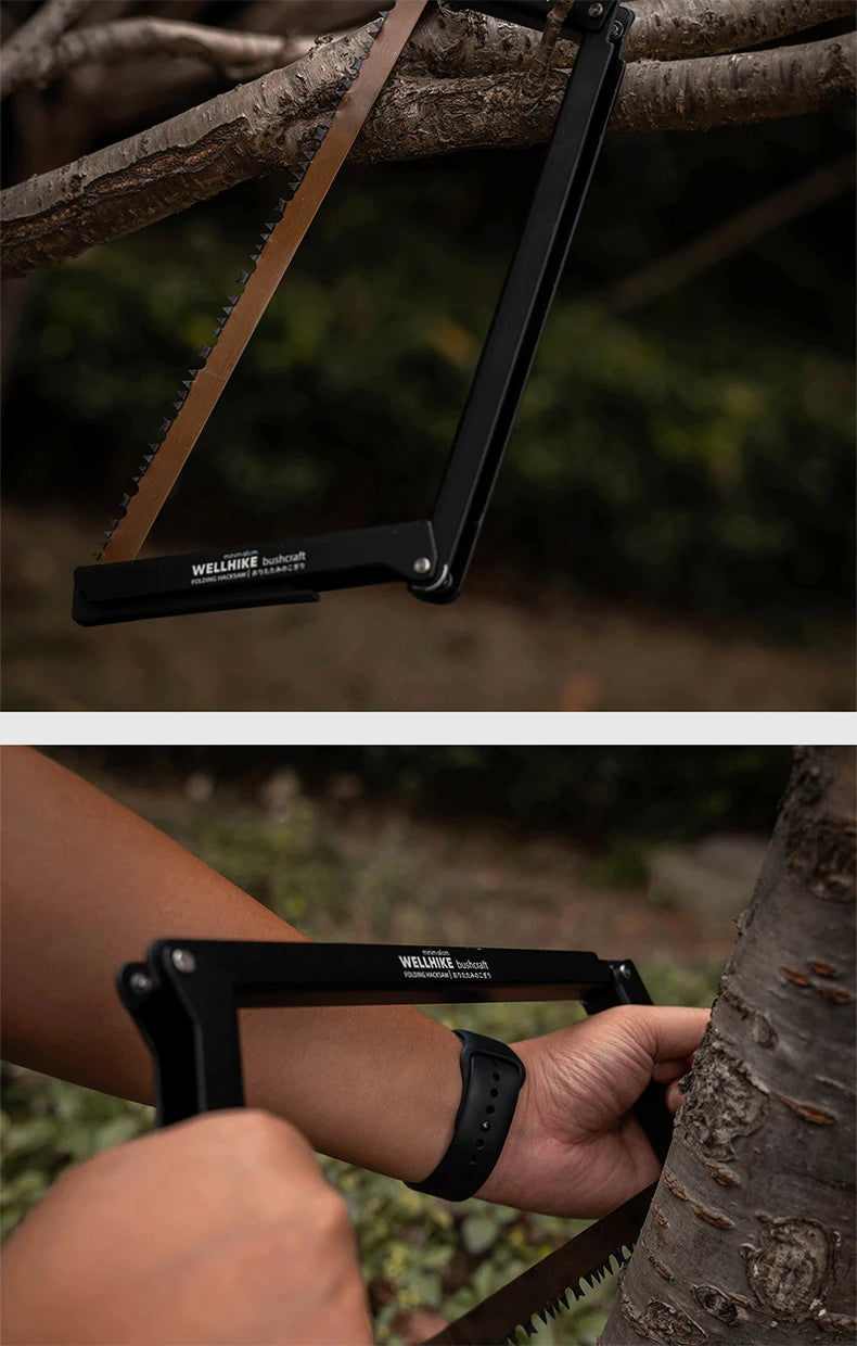 Wellhike Outdoor Folding Handsaw Multi-functional Portable Handsaw Camping Quick Steel Bar Wilderness Wood Cutting Tools