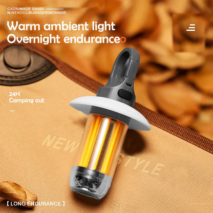 LED Rechargeable Flashlight Camping Lantern 5 Modes Super Bright Portable Hanging Tent Lamp Waterproof Hiking Fishing Outdoor