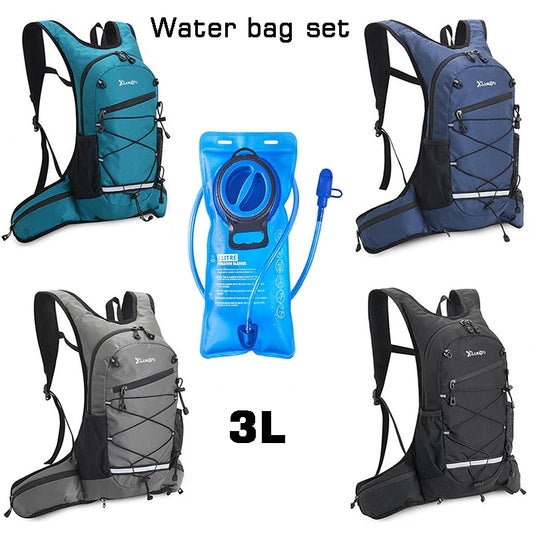 Outdoor Sports Water Bag Set 3Liters Inner Bladder Backpack Water Bag Rucksack Waterbag Knapsack with Suction Nozzle Water Pipe