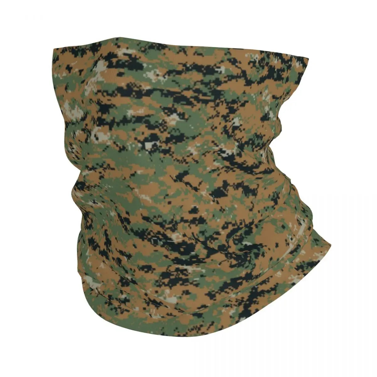 Custom Flecktarn Camo Bandana Neck Gaiter Windproof Face Scarf Cover Men Women Woodland Camouflage Headwear Tube Balaclava
