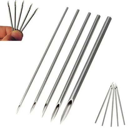 10Pcs 12/14/16/18/20G Surgicals Steel Disposable Piercing Needles for Navel Nose