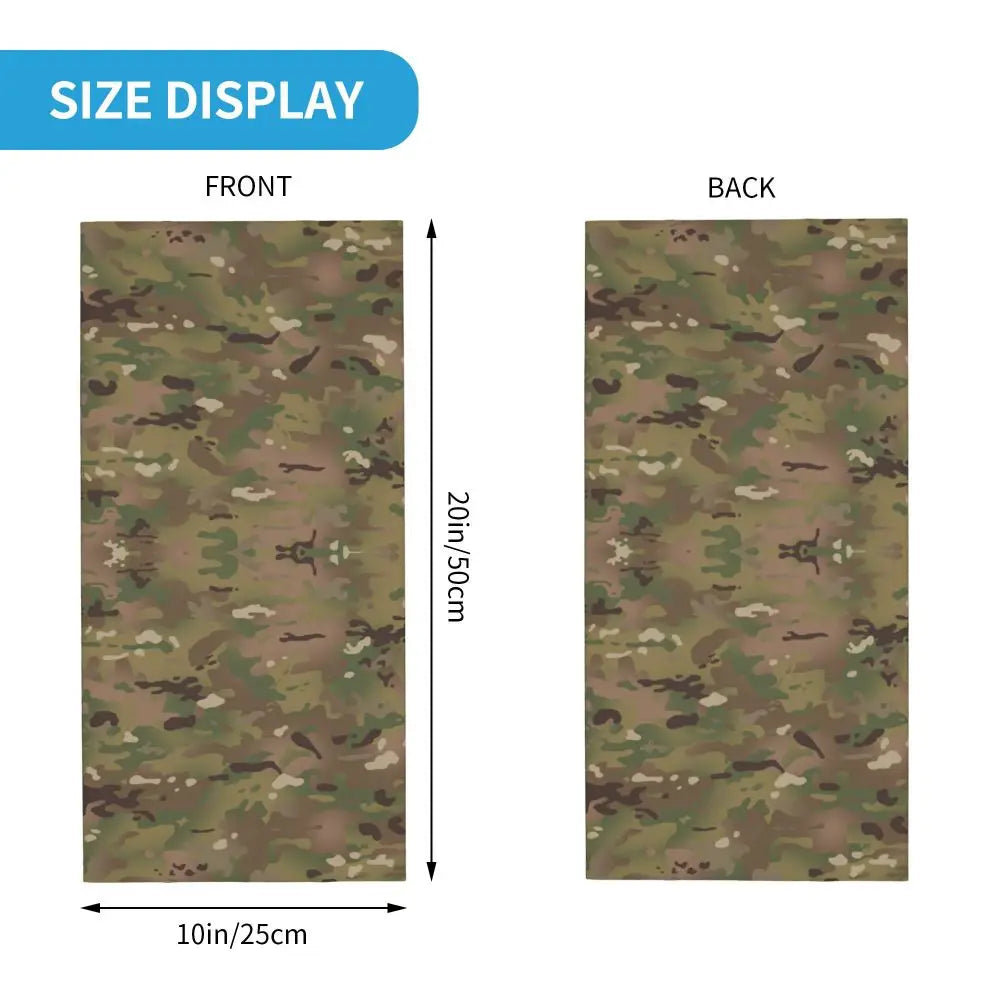 Custom Flecktarn Camo Bandana Neck Gaiter Windproof Face Scarf Cover Men Women Woodland Camouflage Headwear Tube Balaclava