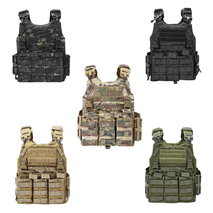 New Tatctical Hunting Vest Combat Carrier Molle Magazine Pouch Quick Release Comfort Lightweight Utility Cummerbund Paintball