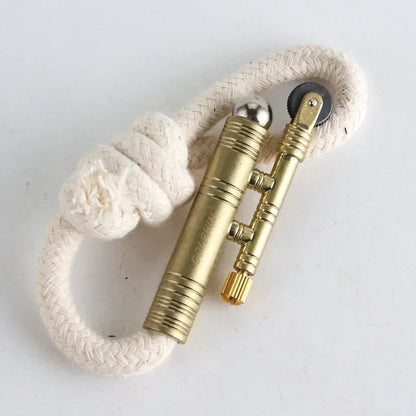 New Metal Windproof Match Rope Kerosene Lighter Outdoor Camping Survival Retro Vintage Tinder Smoking Accessories Gadgets.