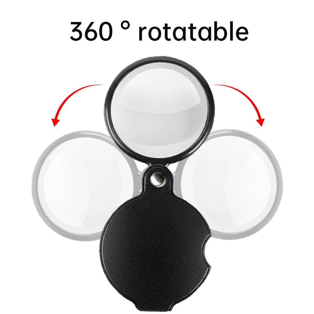 10X Magnifying Glasses For Kids Senior Pocket Magnifier For Reading Close Work Mini Folding Magnifying Magnify Glass