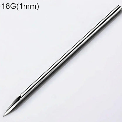 10Pcs 12/14/16/18/20G Surgicals Steel Disposable Piercing Needles for Navel Nose