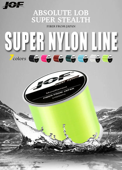 2024 Band New 500m Nylon Fishing Line Super Strong 4.4LB - 28.6LB 6 Colors Japan Monofilament Main Line Fishing Line Accessories