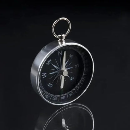 Portable Aluminum Emergency Compass Lightweight G44-2 Outdoor Survival Tool for Hiking Camping Black Navigation Wild Compass
