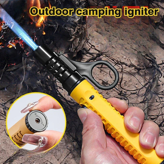 2025 New Flamethrower Inflatable 1300° Outdoor Camping Ignition Portable Lighting Gun Stove Accessories Camping Barbecue Tool
