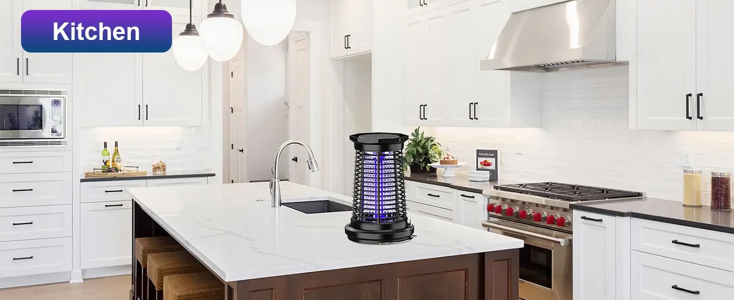 Solar Bug Zapper for Outdoor, USB Rechargeable Bug Zapper with 5.5W Solar Power, 4500V Mosquito Killer Lamp,Garden,Camping