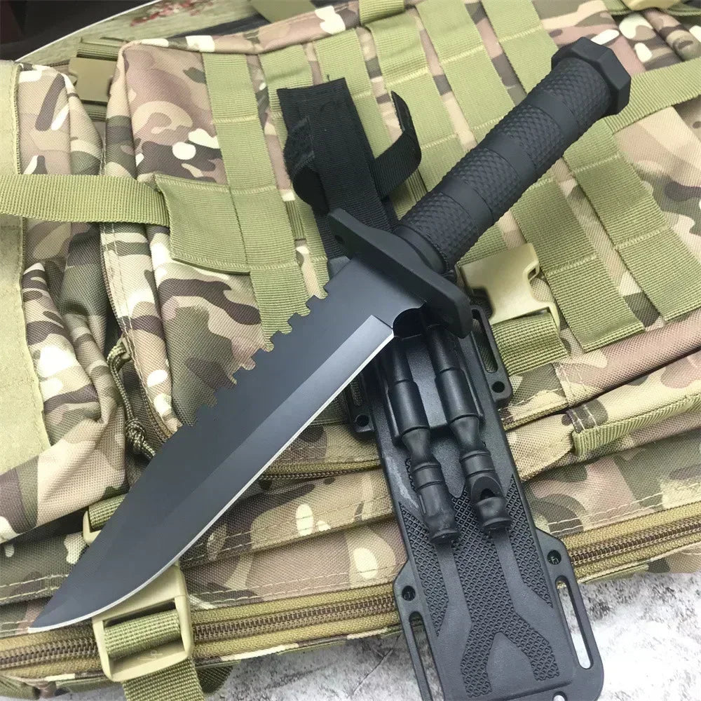 Survival Fixed Blade Knife Sharp 5Cr13Mov Blade with  Sheath Camping Portable Outdoor Utility Knife EDC Tactical Hunting Tool