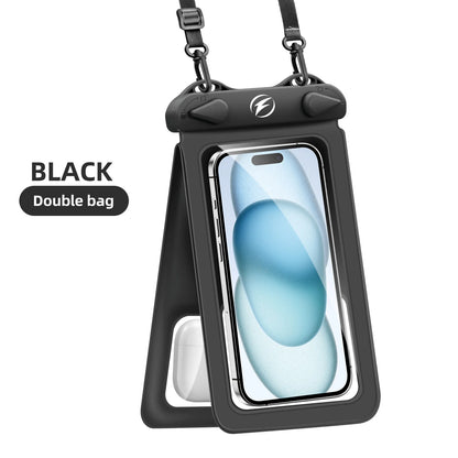 Waterproof Underwater PVC Package Pouch Diving Bags For iPhone Outdoor Mobile Phone Double Pocket Case For Samsung Xiaomi Huawei