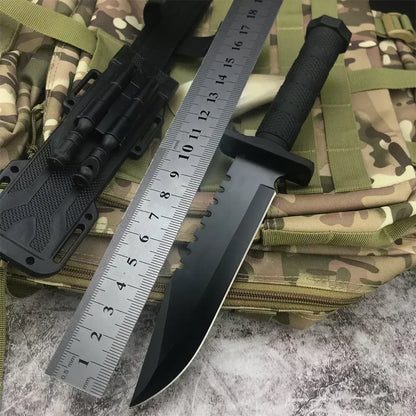 Survival Fixed Blade Knife Sharp 5Cr13Mov Blade with  Sheath Camping Portable Outdoor Utility Knife EDC Tactical Hunting Tool