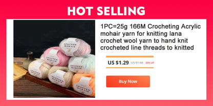 TPRPYN 1pc 100g Alpaca wool Soft Warm Knitting Worsted Alpaca Wool Crochet Yarn Thread Scarves Gloves Handcraft Pure Multic
