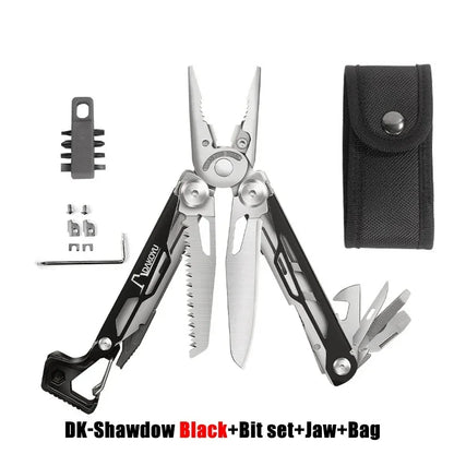 DAKOYU DKShadow Multitool Camping Pliers with Emergency Whistle -8 Color Compact Outdoor Tool, Suitable for Hiking and Camping