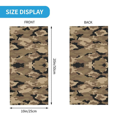 Custom Flecktarn Camo Bandana Neck Gaiter Windproof Face Scarf Cover Men Women Woodland Camouflage Headwear Tube Balaclava