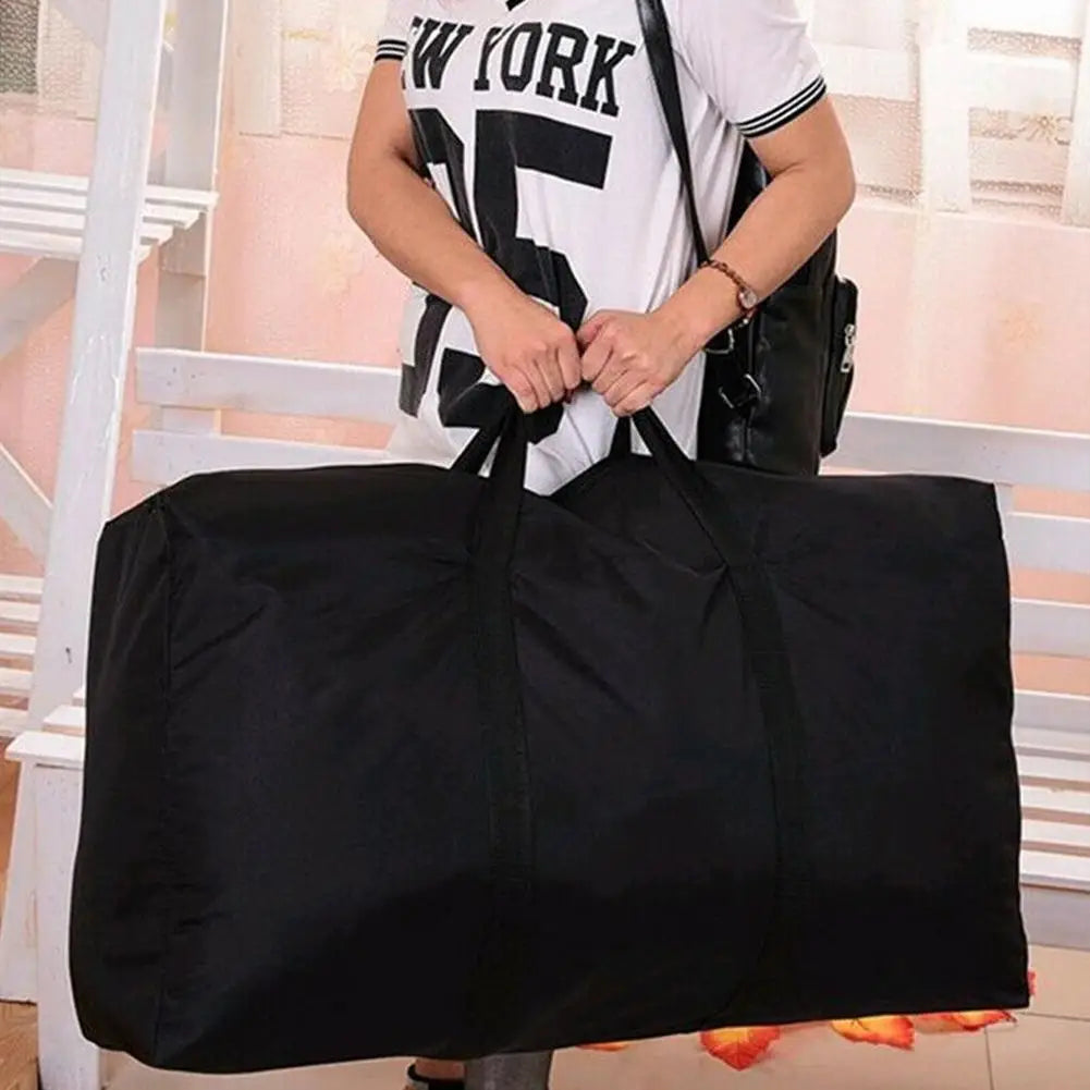 1pc Extra Large Waterproof Moving Luggage Bags Laundry Shopping Bag Non-woven Fabric Cubes 80*48*25cm Home Storage Packing Tool