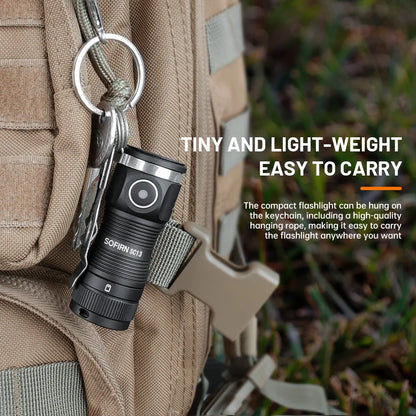 Sofirn SC13 Black Green SST40 LED 1300lm Mini Tactical Flashlight