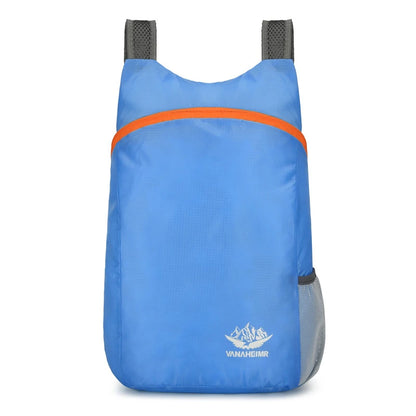 New Foldable Fitness Bag Lightweight Outdoor Cover Waterproof Wide Shoulder Strap Nylon Fabric Multi Color Backpack