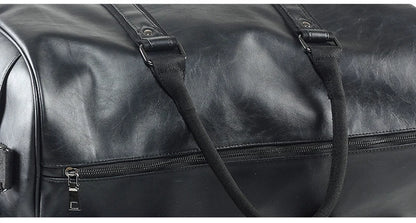 Leather Handbag Gym Bag Fitness Travel Shoe Pocket Luggage Outdoor Shoulder Crossbody Duffle Side Sac De Sports Bag For Men