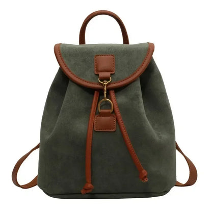 Fashion Women's Stylish Double Shoulder Backpack Large Capacity College Book Bag with Elegant Design Trendy Handbag for Students