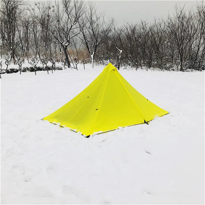 Single Person Ultralight Camping Tent Separated Dual Layer Outdoor Mesh Tent One Room One Hall 4 Season Tent for Beach Travel