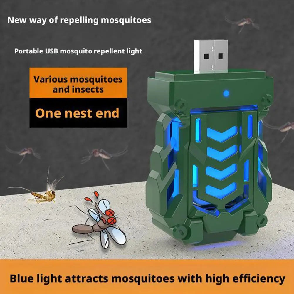 Portable USB Rechargeable Mosquito Repeller For Home,Wireless Adjustable Modes Indoor/Outdoor Cordless Bug Zapper V9H6