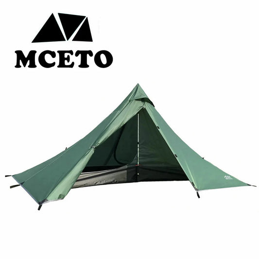 Single Person Ultralight Camping Tent Separated Dual Layer Outdoor Mesh Tent One Room One Hall 4 Season Tent for Beach Travel