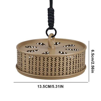 WELLHIKE Hollow Mosquitoes Coil Tray with Cover Repellent Incense Box Coil Burner Ultralight Gadgets for Outdoor Camping Hiking